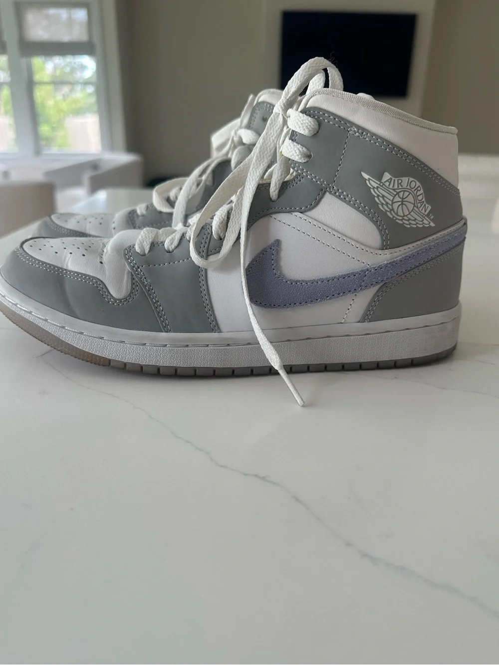Nike Air Jordan Mid Wolf Grey Aluminum Women’s Size 8